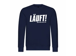 deinshirt Rundhalspullover Herren Pullover Mit Print Motiv Dunkelblau