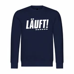 deinshirt Rundhalspullover Herren Pullover Mit Print Motiv Dunkelblau