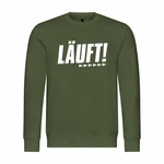 deinshirt Rundhalspullover Herren Pullover Mit Print Motiv Dunkelgrün/Hellgrün
