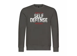 deinshirt Rundhalspullover Herren Krav Maga self defense Mit Print Motiv Dunkelblau/Dunkelrot/Hellgrau/Rot/Dunkelgrau/Khaki/Dunkelgrün