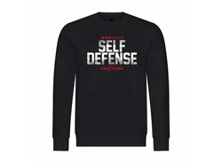 deinshirt Rundhalspullover Herren Krav Maga self defense Mit Print Motiv Dunkelblau/Rot