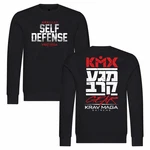 deinshirt Rundhalspullover Herren Krav Maga self defense Mit Print Motiv Dunkelblau/Rot