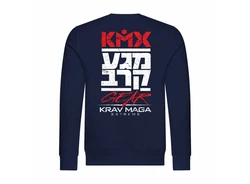 deinshirt Rundhalspullover Herren Krav Maga self defense Mit Print Motiv Dunkelblau