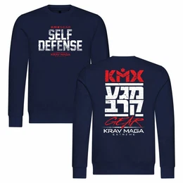 Rundhalspullover Herren Pullover Krav Maga self defense Mit Print Motiv, Grafik