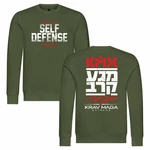 deinshirt Rundhalspullover Herren Krav Maga self defense Mit Print Motiv Dunkelgrün