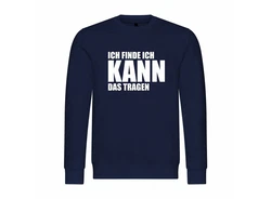 deinshirt Kapuzenpullover Herren Blau/Dunkelblau