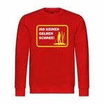 deinshirt Rundhalspullover Herren Pullover Iss keinen gelben Schnee Mit Print Motiv Rot