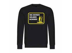 deinshirt Rundhalspullover Herren Pullover Iss keinen gelben Schnee Mit Print Motiv gelb