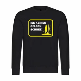 Rundhalspullover Herren Pullover Iss keinen gelben Schnee Mit Print Motiv, Grafik