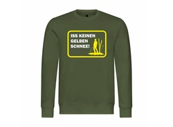 deinshirt Rundhalspullover Herren Pullover Iss keinen gelben Schnee Mit Print Motiv gelb