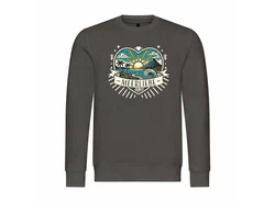 deinshirt Rundhalspullover Herren Pullover Ich Liebe das Meer Dunkelgrau/Dunkelgrün/Grün/Khaki/Grau