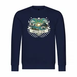 deinshirt Rundhalspullover Herren Pullover Ich Liebe das Meer Dunkelblau/Blau/Türkis/Hellblau