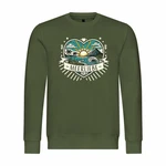 deinshirt Rundhalspullover Herren Pullover Ich Liebe das Meer Dunkelgrün/Grün