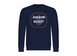 deinshirt Rundhalspullover Herren Pullover Motiv Grafik Dunkelblau