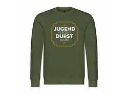 deinshirt Rundhalspullover Herren Pullover Motiv Grafik Dunkelgrün/Grün