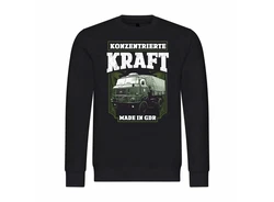 deinshirt Rundhalspullover Herren Pullover Konzentrierte Kraft Mit Print Motiv Grau/Rot/Dunkelgrün/Khaki/Grün