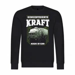 deinshirt Rundhalspullover Herren Pullover Konzentrierte Kraft Mit Print Motiv Grau/Rot/Dunkelgrün/Khaki/Grün