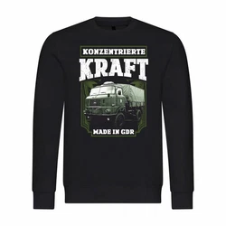 deinshirt Rundhalspullover Herren Pullover Konzentrierte Kraft Mit Print Motiv Grau/Rot/Dunkelgrün/Khaki/Grün