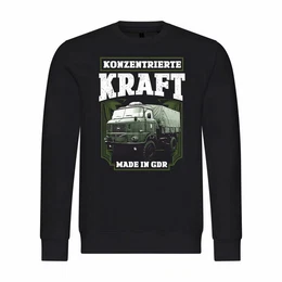 Rundhalspullover Herren Pullover Konzentrierte Kraft Mit Print Motiv, Grafik