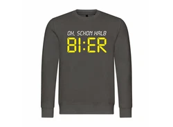 deinshirt Rundhalspullover Herren Pullover Oh Schon Halb Bier Braun/Dunkelgrün/Khaki/Gelb/Dunkelgrau