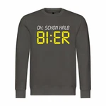deinshirt Rundhalspullover Herren Pullover Oh Schon Halb Bier Braun/Dunkelgrün/Khaki/Gelb/Dunkelgrau