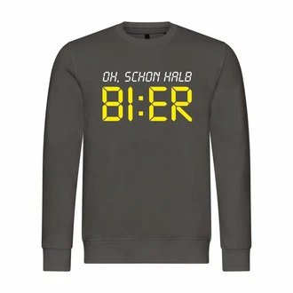deinshirt Rundhalspullover Herren Pullover Oh Schon Halb Bier Braun/Dunkelgrün/Khaki/Gelb/Dunkelgrau deinshirt Rundhalspullover Herren Pullover Oh Schon Halb Bier Braun/Dunkelgrün/Khaki/Gelb/Dunkelgrau