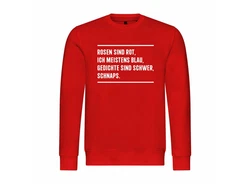 deinshirt Rundhalspullover Mit Print Motiv rot