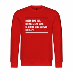deinshirt Rundhalspullover Mit Print Motiv rot