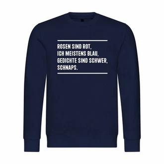 deinshirt Rundhalspullover Mit Print Motiv rot