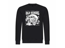 deinshirt Rundhalspullover Herren Old School Lifestyle Mit Print Motiv Schwarz/Gelb/Rot