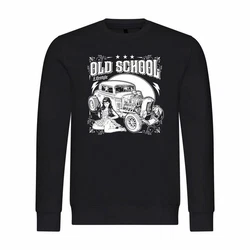 deinshirt Rundhalspullover Herren Old School Lifestyle Mit Print Motiv Schwarz/Gelb/Rot
