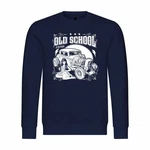 deinshirt Rundhalspullover Herren Old School Lifestyle Mit Print Motiv Dunkelblau/Blau