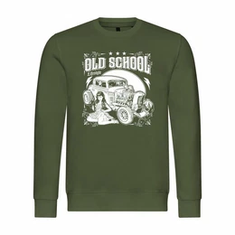 Rundhalspullover Herren Pullover Old School lifestyle Mit Print Motiv, Grafik