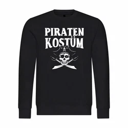 deinshirt Rundhalspullover Herren PIRATENKOSTM Mit Print Motiv Hellblau/Schwarz/Grau/Dunkelblau
