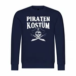 deinshirt Rundhalspullover Herren PIRATENKOSTM Mit Print Motiv Hellblau/Dunkelblau/Blau