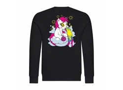 deinshirt Rundhalspullover Herren PARTY Rosa/Lila