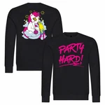 deinshirt Rundhalspullover Herren PARTY Rosa/Lila