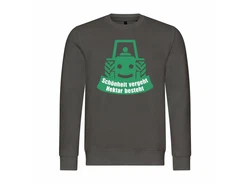deinshirt Rundhalspullover Herren Schnheit vergeht Hektar besteht Mit Print Motiv Dunkelgrün/Grün