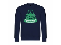 deinshirt Rundhalspullover Herren Schnheit vergeht Hektar besteht Mit Print Motiv Blau/Dunkelblau
