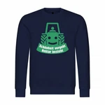 deinshirt Rundhalspullover Herren Schnheit vergeht Hektar besteht Mit Print Motiv Blau/Dunkelblau