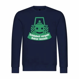 Rundhalspullover Herren Pullover Schnheit vergeht Hektar besteht Mit Print Motiv, Grafik