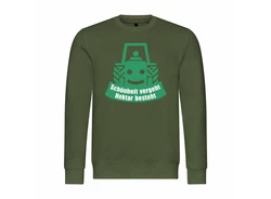 deinshirt Rundhalspullover Herren Schnheit vergeht Hektar besteht Mit Print Motiv Dunkelgrün/Grün