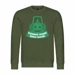 deinshirt Rundhalspullover Herren Schnheit vergeht Hektar besteht Mit Print Motiv Dunkelgrün/Grün