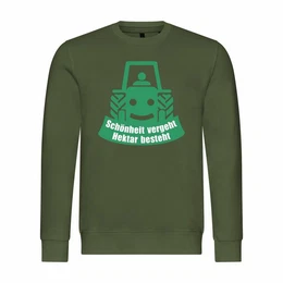 Rundhalspullover Herren Pullover Schnheit vergeht Hektar besteht Mit Print Motiv, Grafik
