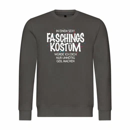 Rundhalspullover Herren Pullover Sexy FASCHINGSKOSTM Mit Print Motiv, Grafik
