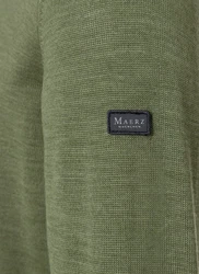 MAERZ Muenchen Strickpullover Rollkragen Dunkelgrün/Grün