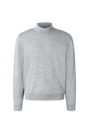 MAERZ Muenchen Strickpullover Rollkragen Grau/Hellgrau/Silber