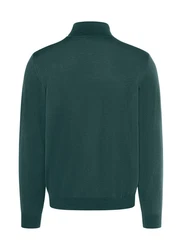 MAERZ Muenchen Strickpullover Rollkragen Dunkelgrün/Türkis/Grün