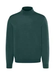 MAERZ Muenchen Strickpullover Rollkragen Dunkelgrün/Türkis/Grün