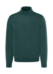 MAERZ Muenchen Strickpullover Rollkragen Dunkelgrün/Türkis/Grün